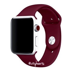 NEW Burgundy Red Wine Apple Watch Sport Band
